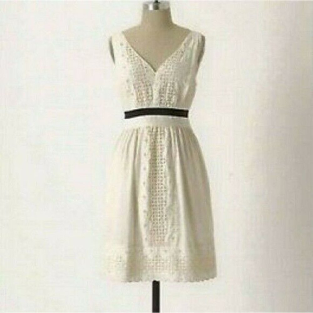 Anthropologie Edme & Esyllte Camilla Embroidered Dress - Sz S